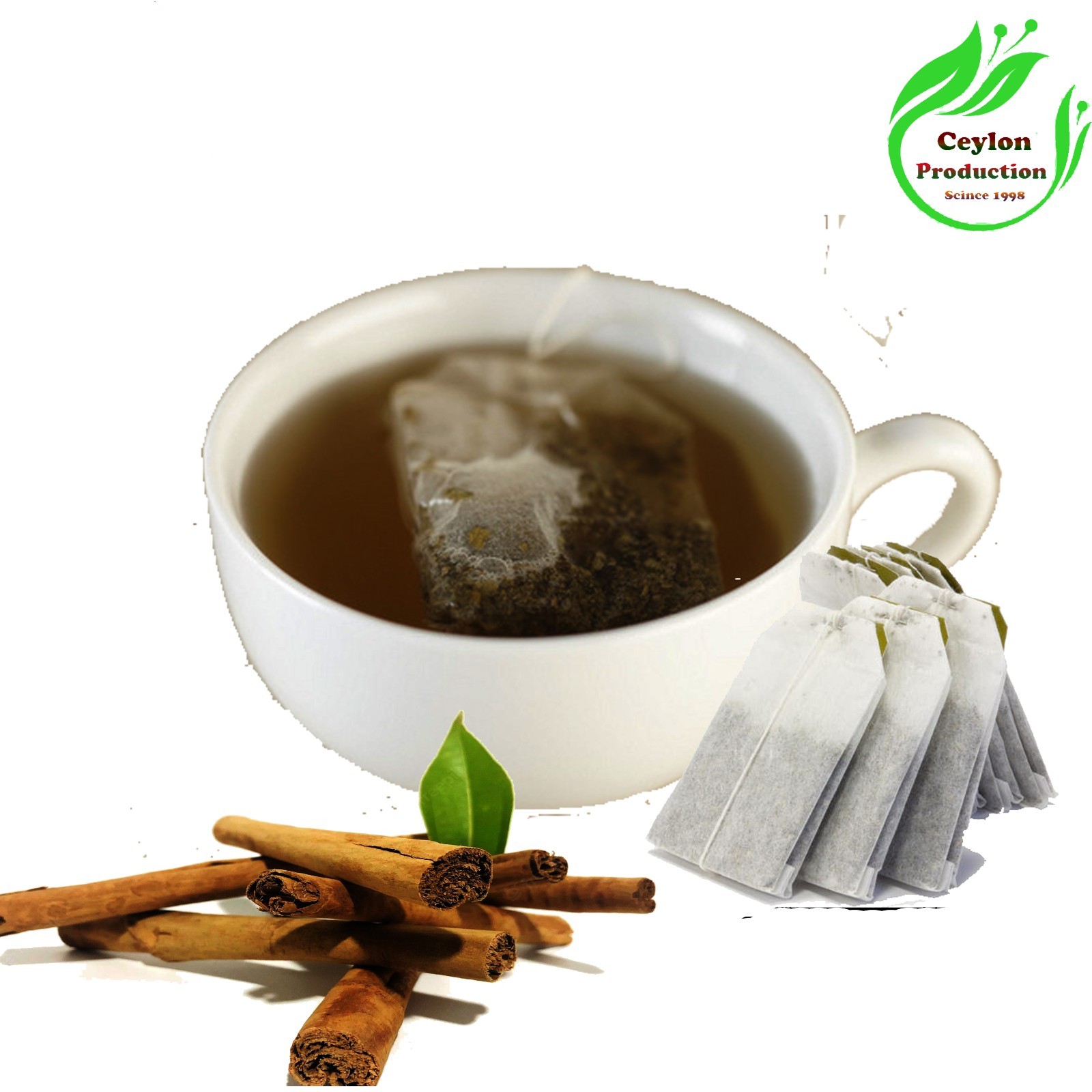 Herbal Organic Green Chai Spice Detox Relax Tea Bags pure natural ceylon