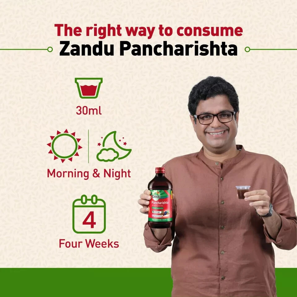 Zandu Pancharishta Digestive Tonic Complete Digestive Care (450 ml) (Pack Of 2)