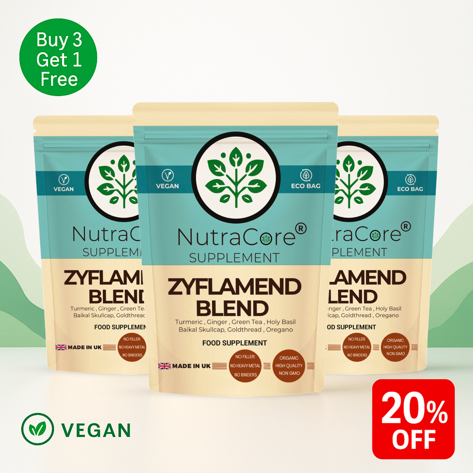 Zyflamend Mix Extract Capsules 6500mg-Supporting Natural & Healthy Joints