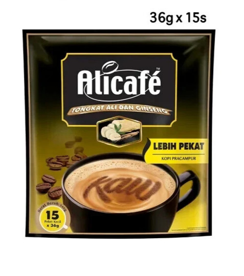 Alicafe Ginseng Lebih Pekat (36gm X 15 Sachets) Free Shipping World Wide