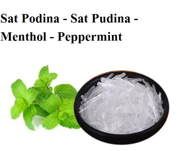 100% Pure Natural MENTHOL /SAT PEPPERMINT Crystals Pudina Sat Mint – FS