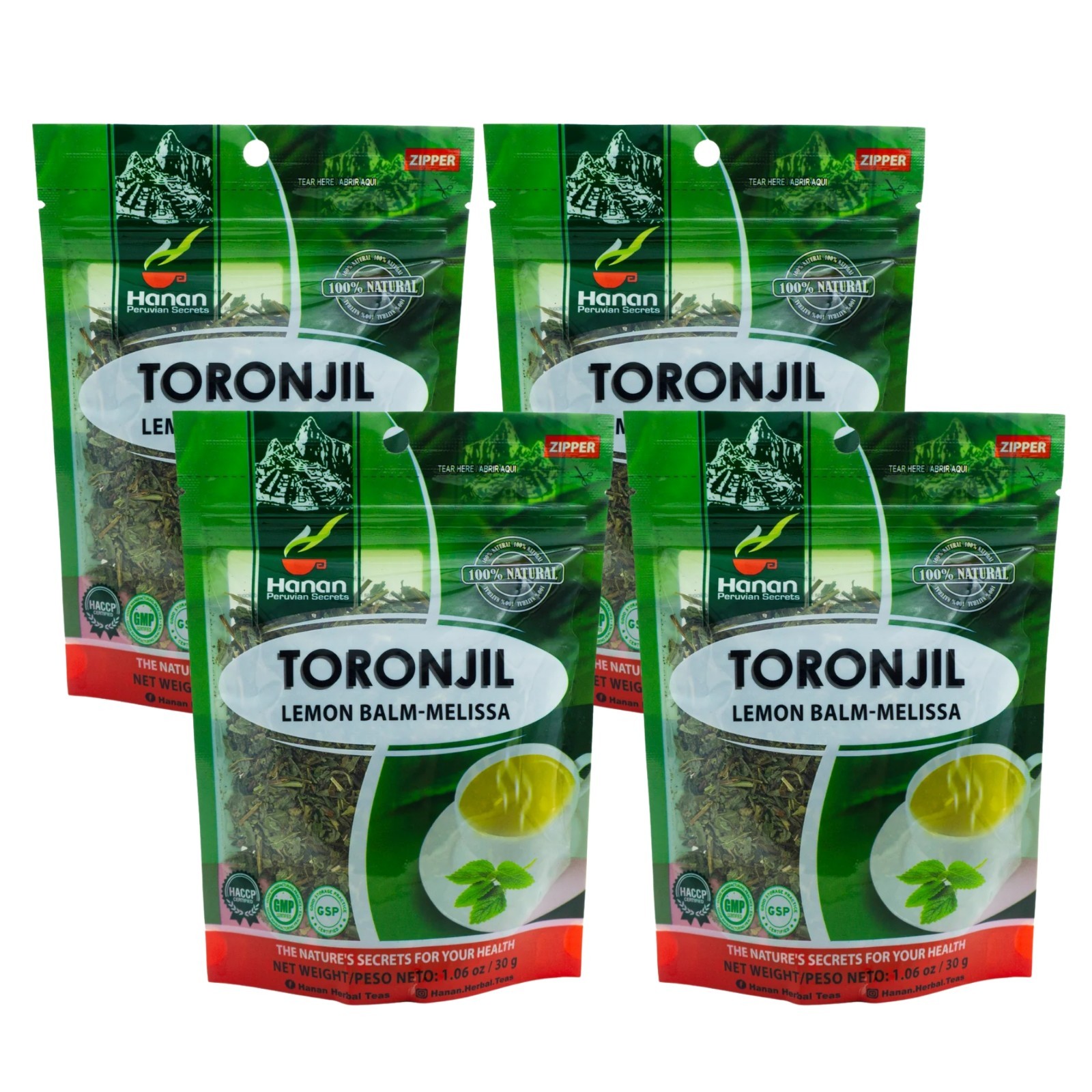 Lemon Balm Loose Herbs (Toronjil) 1.1oz (30g) – Relaxing Melissa Herbal Tea