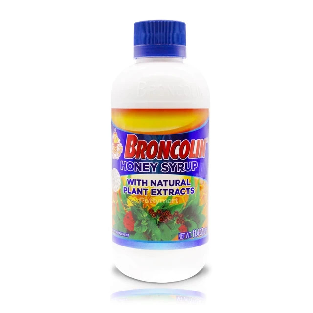 Broncolin Honey Syrup Propolis Natural Plant Extracts Dietary Supplement 11.4 oz