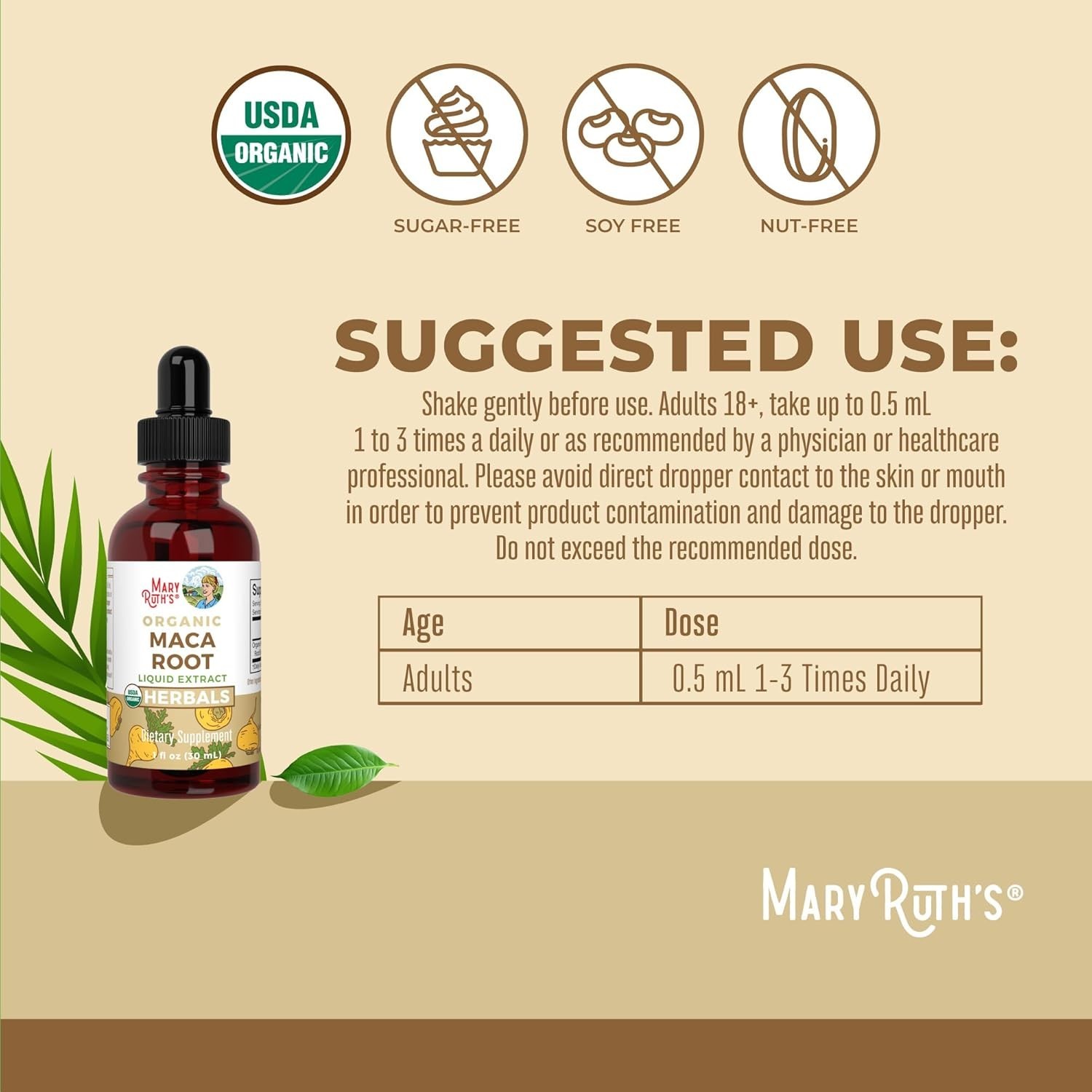 New Maca Root Drop Bottle