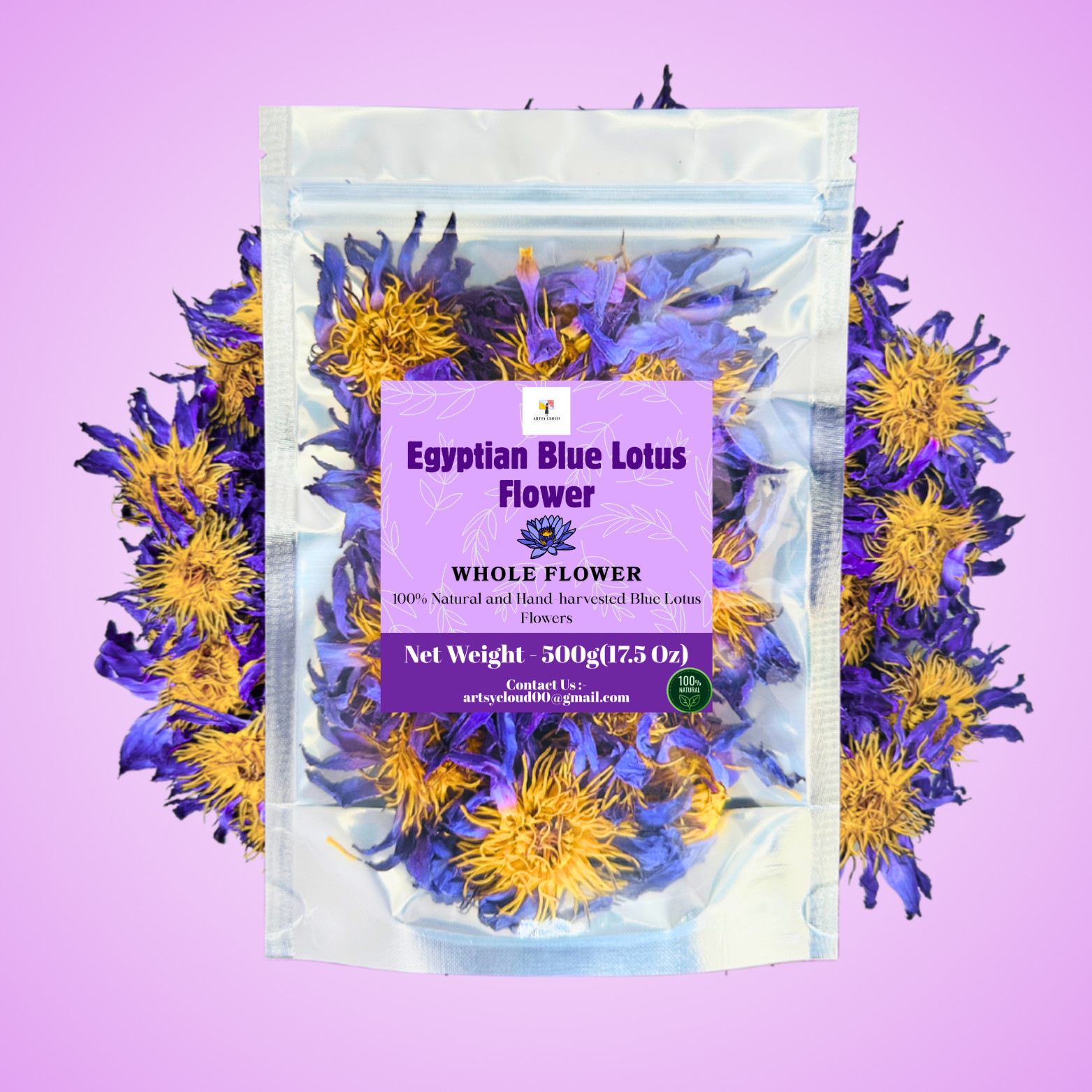 Bulk Blue Lotus | 500g | Premium Blue Lotus Flowers | Nymphaea caerulea