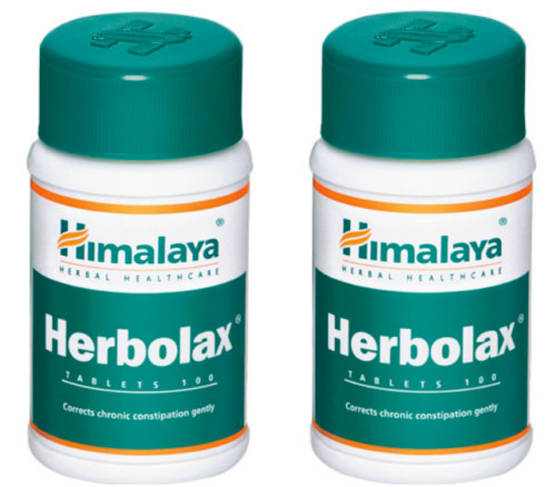 2 X Himalaya HERBOLAX Tablets (100 tab) Each Gentle Bowel Regulator| Free Ship