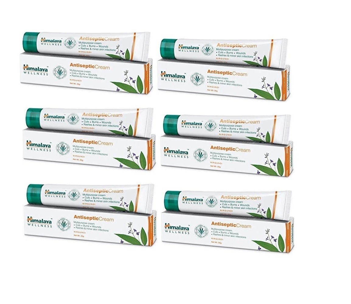 (Pack of 6) Himalaya Herbals Antiseptic Cream 20gm Each