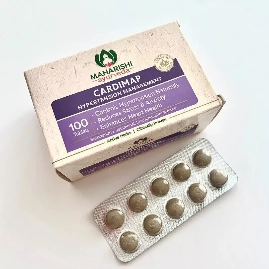 Maharishi Ayurveda Cardimap 100 Tabs Ayurvedic Herbal Product Exp March 2028