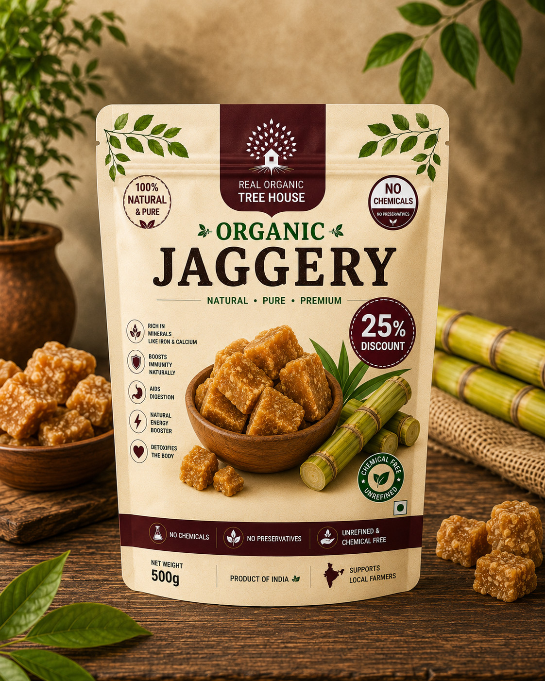 Jaggery | Cane Jaggery | Natural Sweetener for Baking &Cooking|Culinary Sweetene