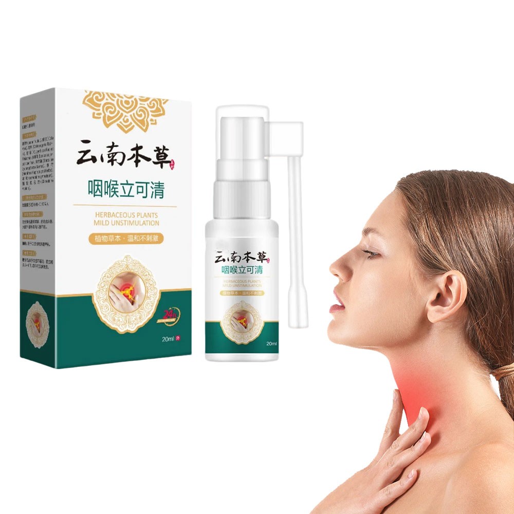 Sore Throat Spray Natural Plant Herbal Extract Effectively Relieve Itch Spray