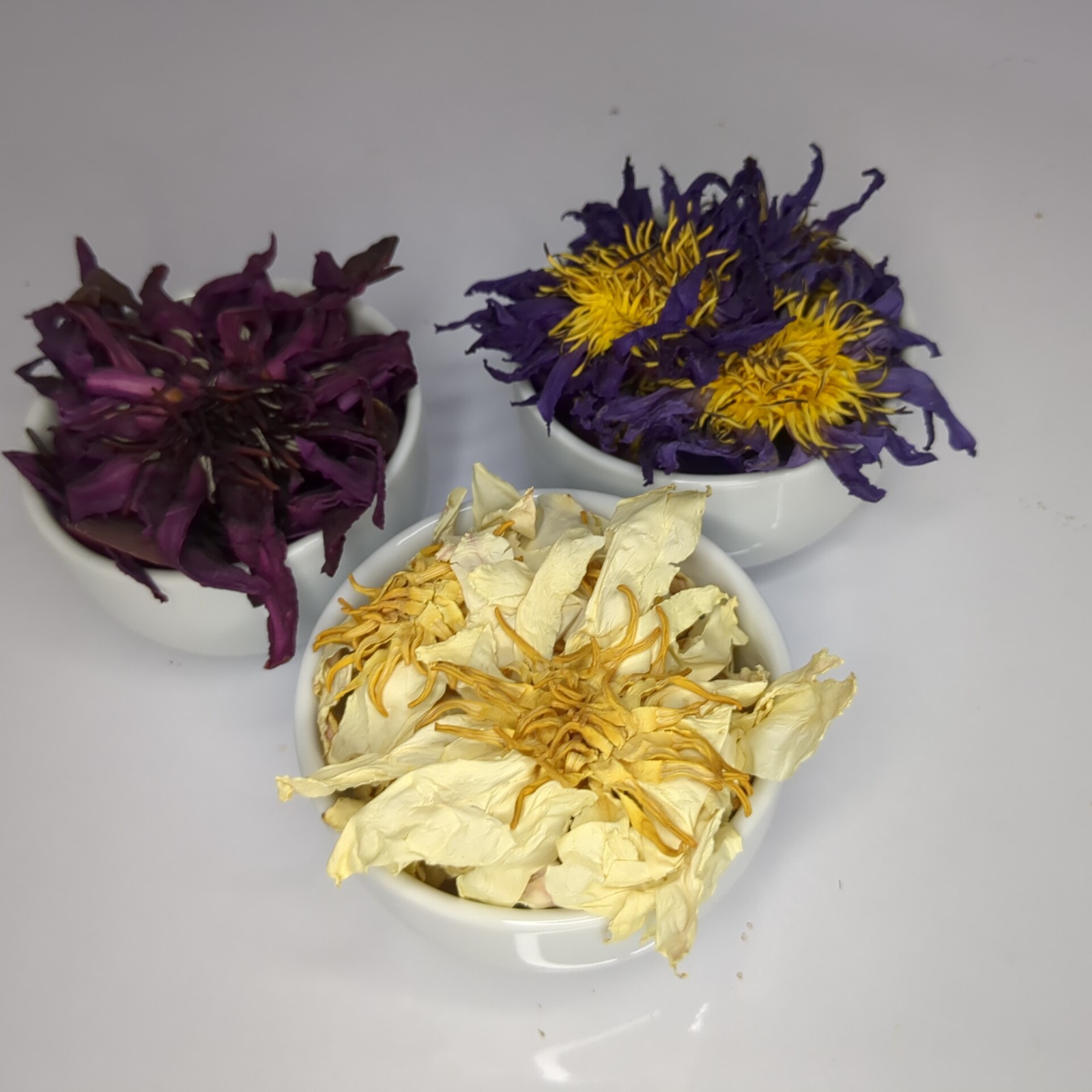 White Lotus Nymphaea ampla Hand Picked Dried Ceylon 100% Organic Flower Herb Tea