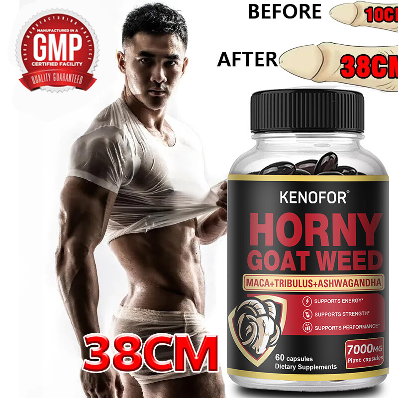 Horny Goat Weed for Him – 60 Capsules | Tribulus | Maca | Men | Softgels