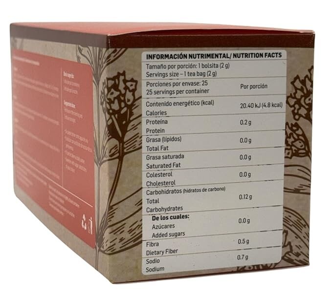 Té Quina Roja (chinona) y Palo de Víbora – 100% Natural, Vegano, Hecho en México