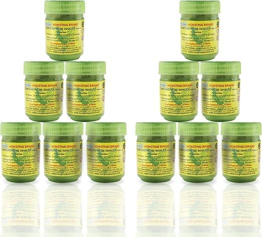 Traditional Thai Herbal Inhalers Pack Of 12 USA Seller Free Shipping