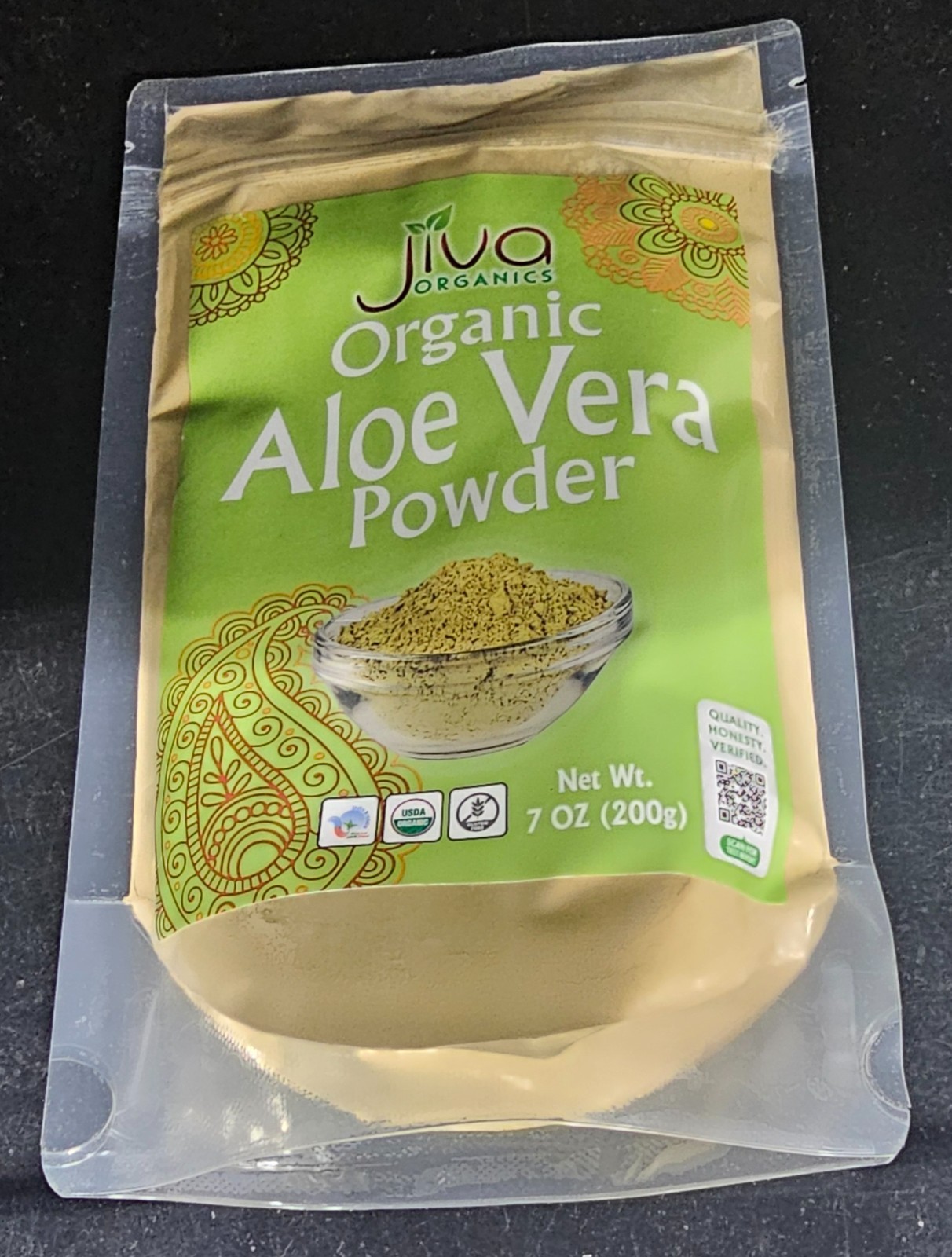 Jiva Organic Aloe Vera Powder 7 oz USDA Organic Pure Herbal Supplement EXP06/28