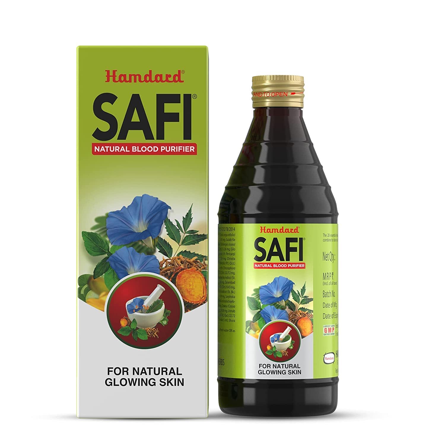 Hamdard Safi Blood Purifier Syrup Pimple Free Natural Glowing Skin +Free Shiping