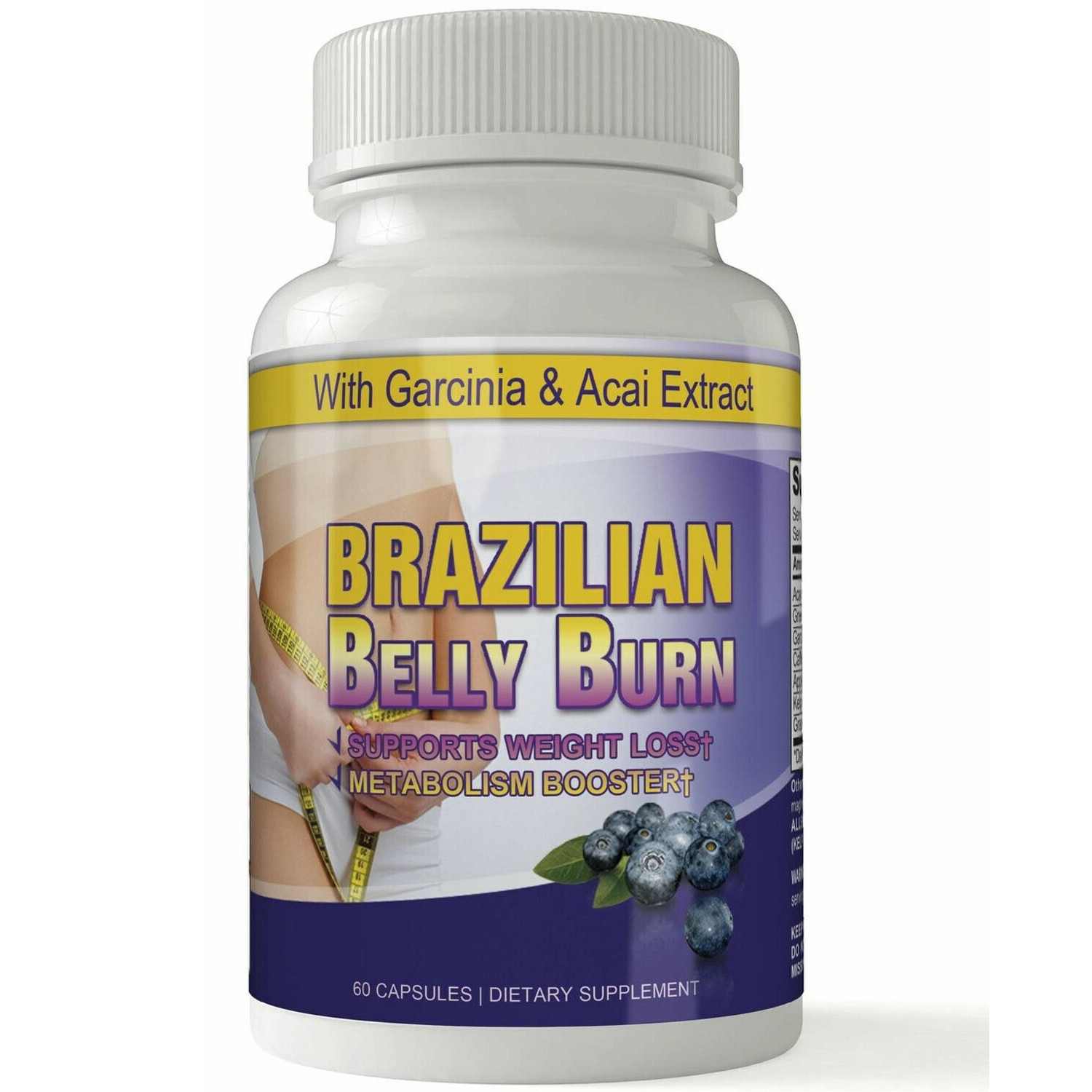 Mushroom Complex Immune Support & Brazilian Belly Weight Management 60 Capsules
