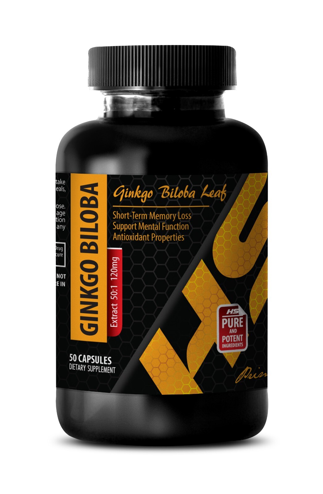 Relaxation support – GINKGO BILOBA – Brain repair 1 Bottle 60 Capsules