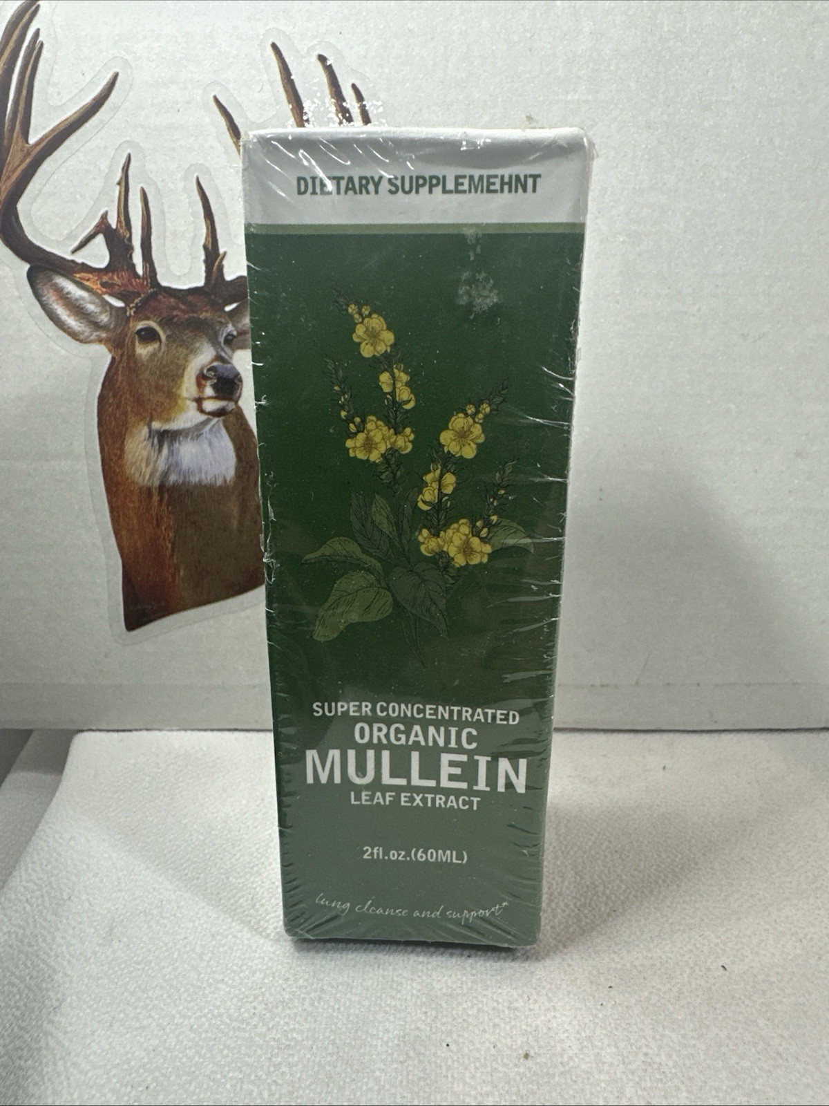 Mullein Leaf Extract Super Concentrated 2 FL.OZ/60 ML Lung Cleanser exp. 02/27