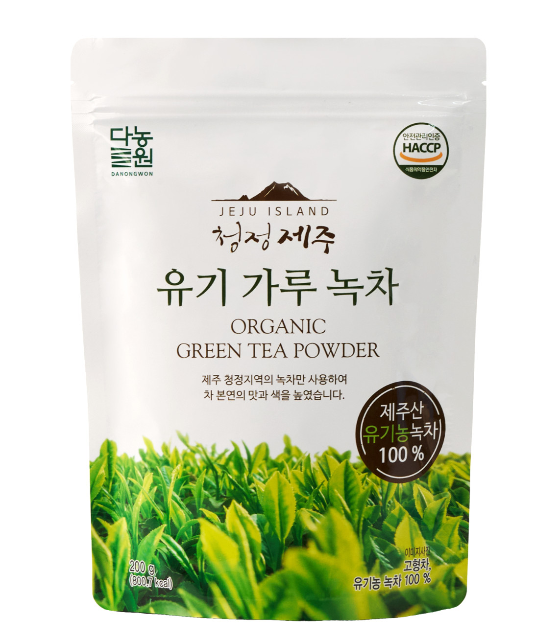 DANONGWON Jeju Island Organic Green Tea Powder 200g 7.05oz / Deep Flavor