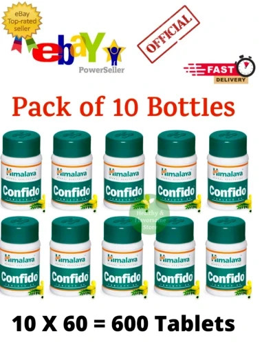 10 x Himalaya Confido 600 Tabs For Men Health Pure Herbal Exp 2028