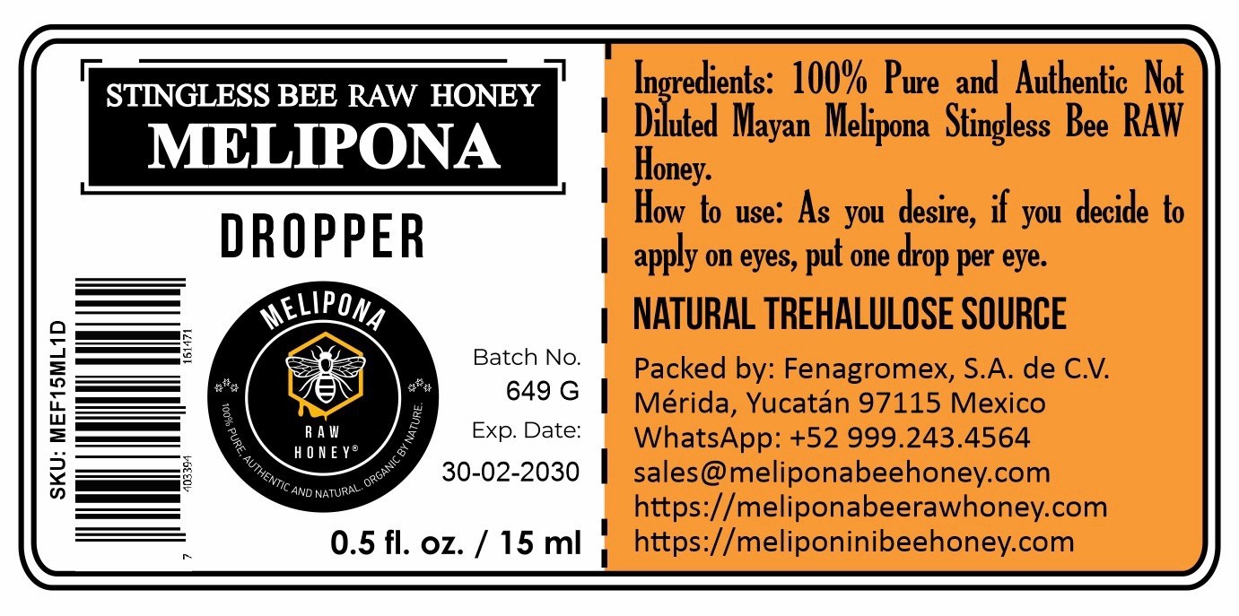 MELIPONA ® Alcohol-Free Propolis Spray 2 fl oz & Free One Dropper 0.5 fl oz Set