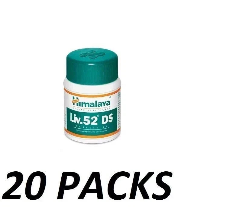 Pack of 20 Bottles LIV52 DS, Free Shipping Worldwide (Total 1200 Tabs)