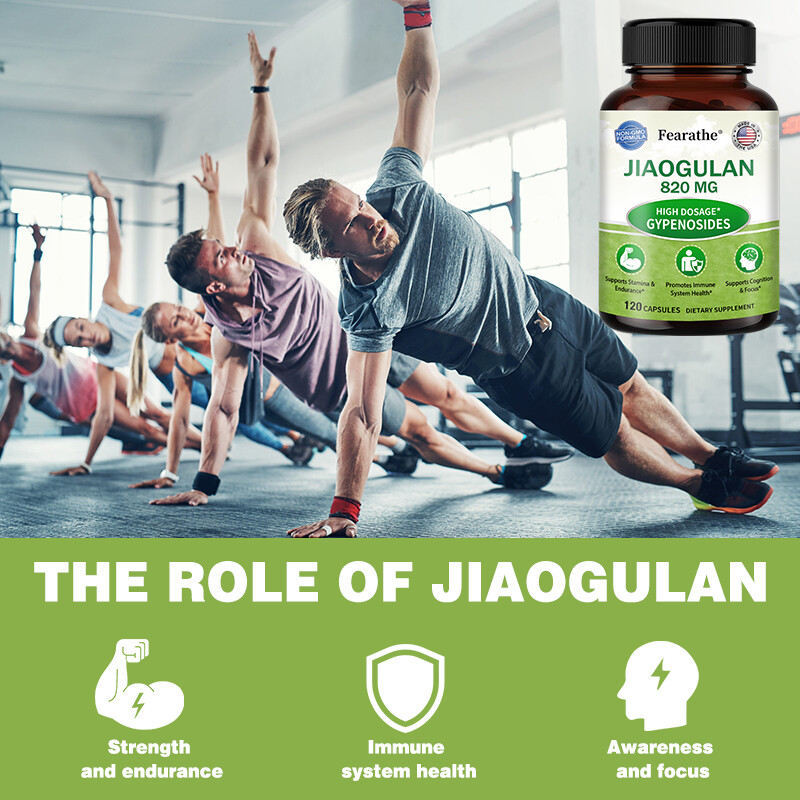 Natural Jiaogulan Capsules 820 Mg – Balances Body Endurance And Immune Health