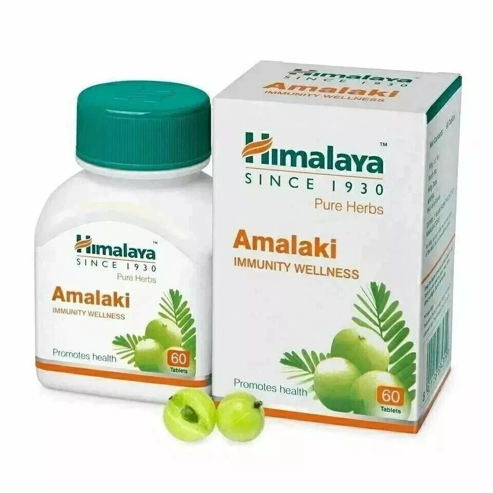 Himalaya Amalaki Tablets 60 Tabs x15 Herbal Wellness Support free shipping