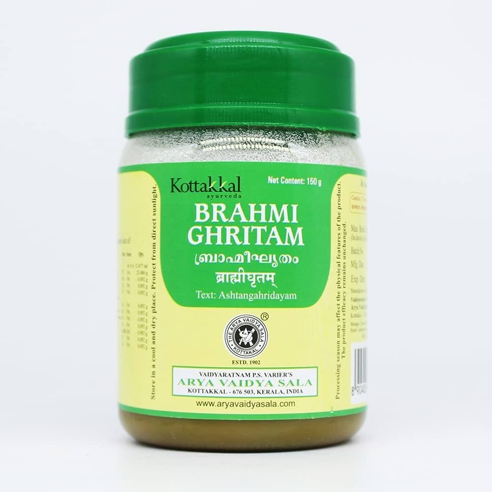 Kottakkal Brahmi Ghritam 150 GM | Brain & Mental Health Support | Free Shipping