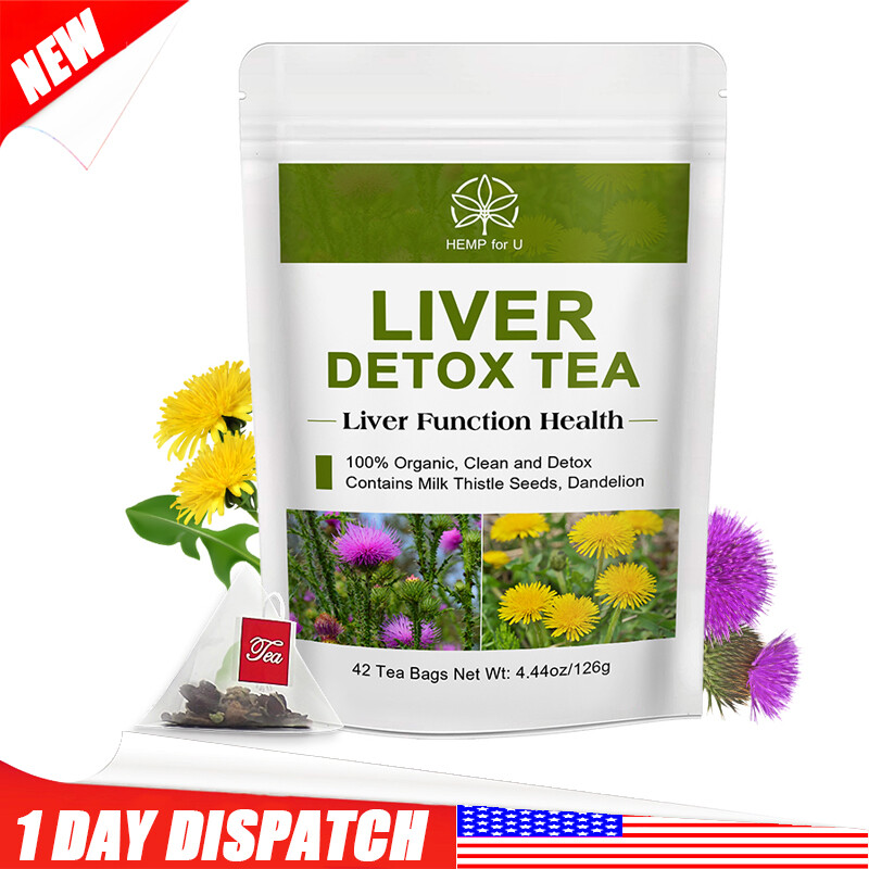 42 Tea Bags Liver,Kidney & Pancrea Herbal Compound Detox & Cleanse Herbal Tea US