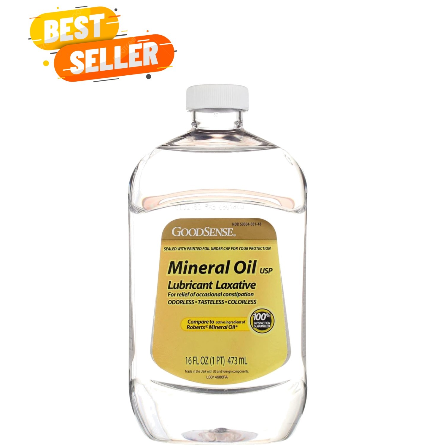 Mineral Oil Lubricant Laxative, 16 FL OZ Pack of 1