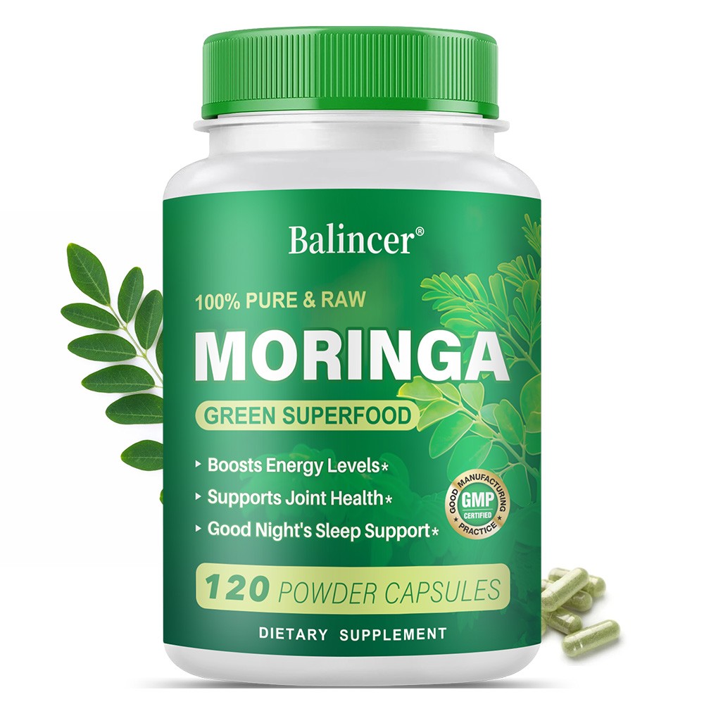 Moringa Powder Capsule,Natural Green Antioxidant Superfood from Pure MoringaLeaf