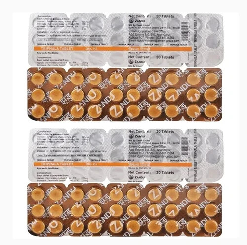 (10 x 30 Tablets) Zandu Triphala 300 Tablets For Immnunity & Digestion FREE SHIP