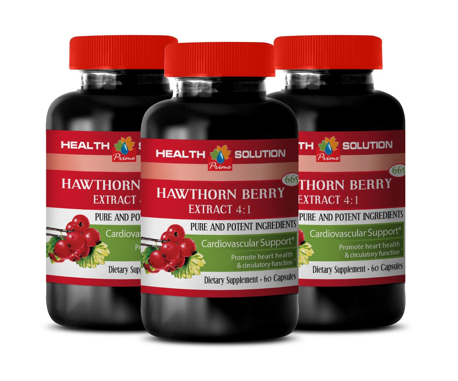 natural diet pill for belly fat burn – HAWTHORM BERRY 665mg – 3 Bottles 180 Caps