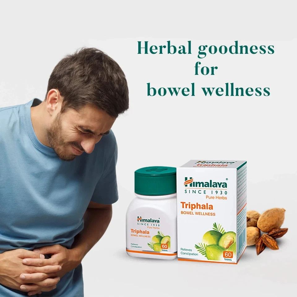 Himalaya TRIPHALA Natural For Digestive Wellness With Free Shipping – 60 Tablets
