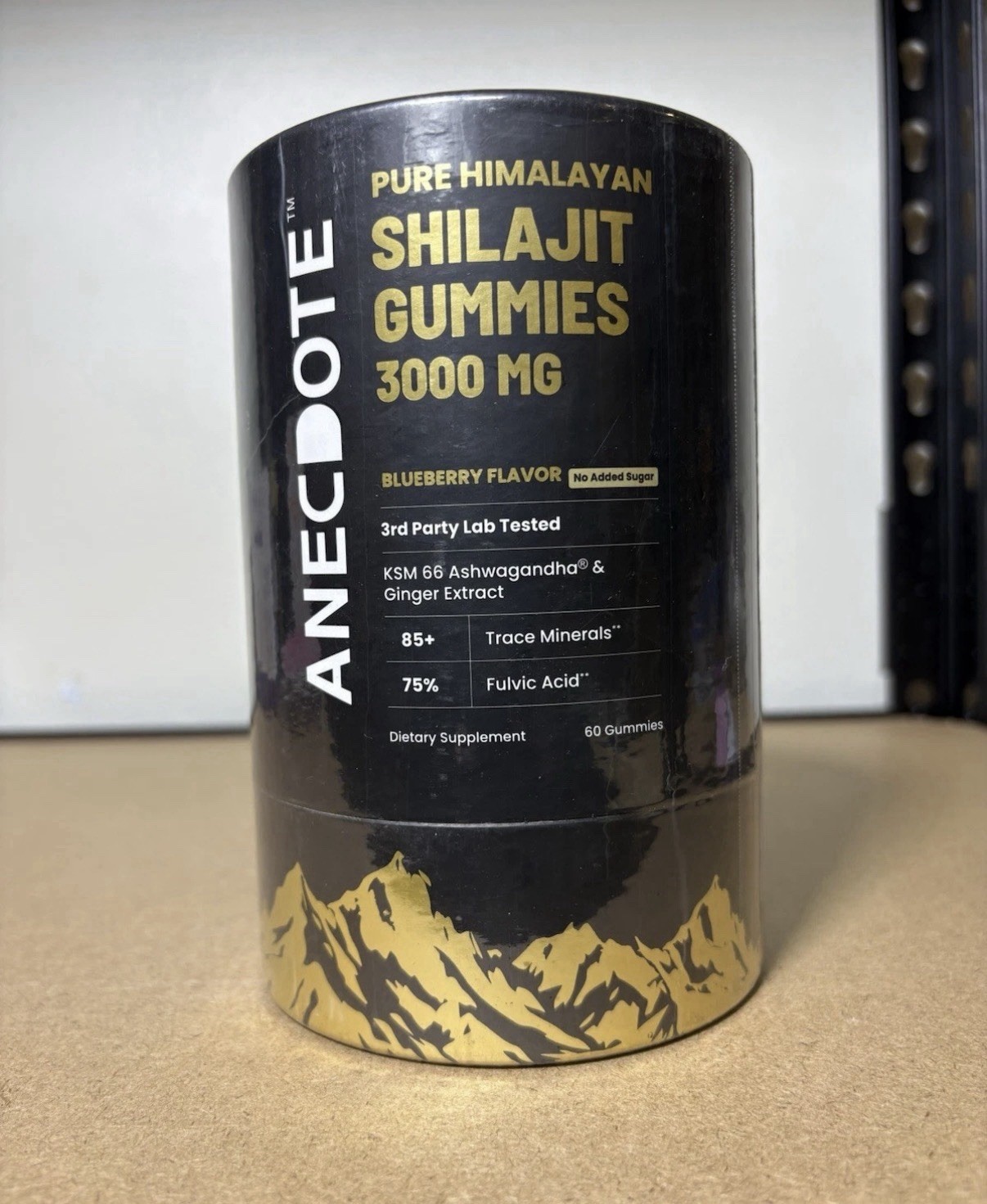 Anecdotes Himalayan Shilajit Gummies 3000mg Blueberry Flavor Ashwagandha – New