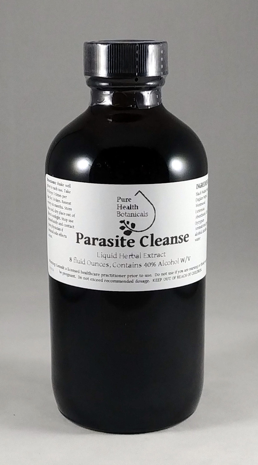 8oz Parasite Cleanse Tincture/Extract – Wormwood, Black Walnut Hull, Clove