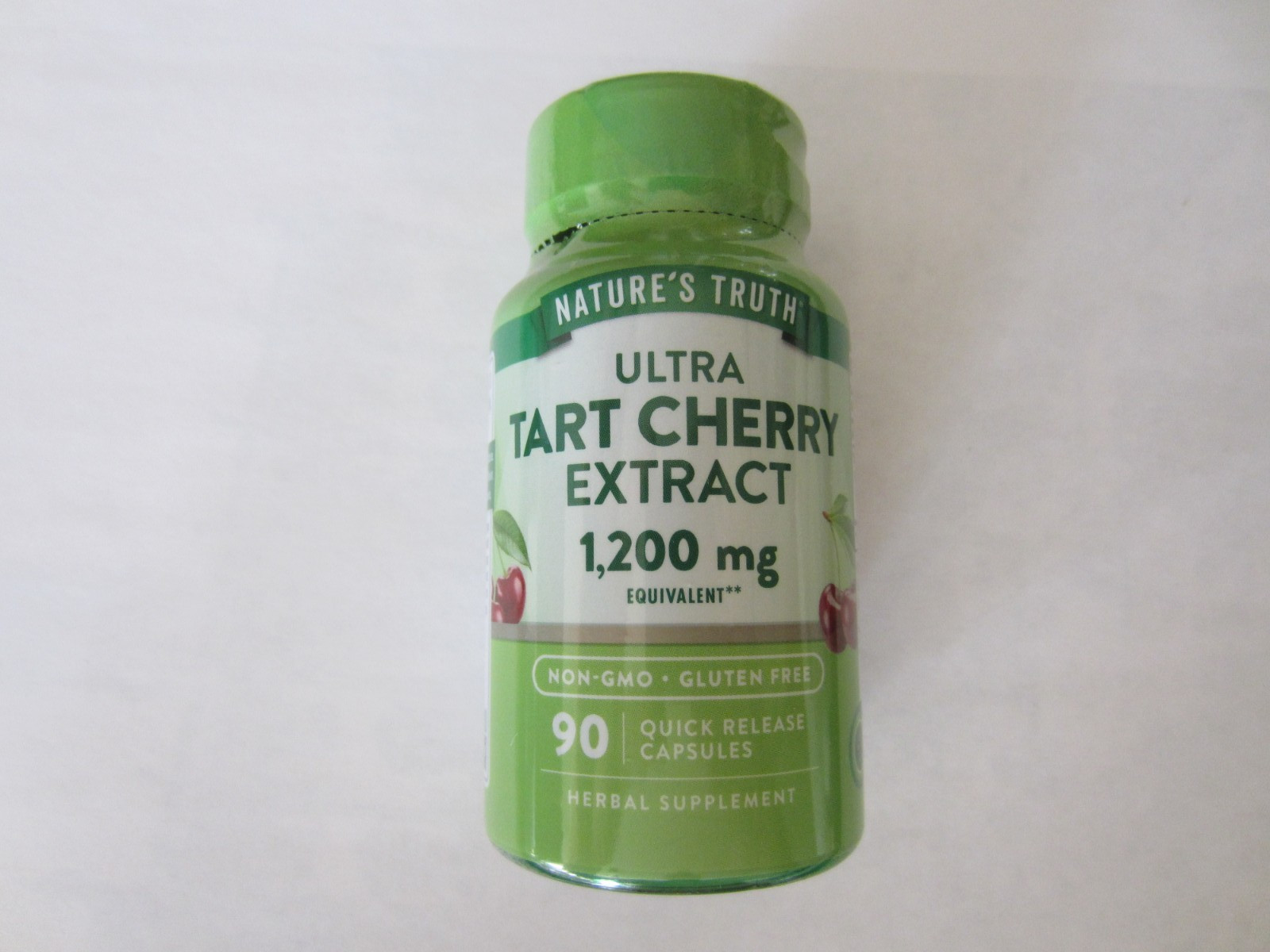 Tart Cherry Extract Capsules 1200mg 90 Count Non-GMO Nature’s Truth EXP 03/27