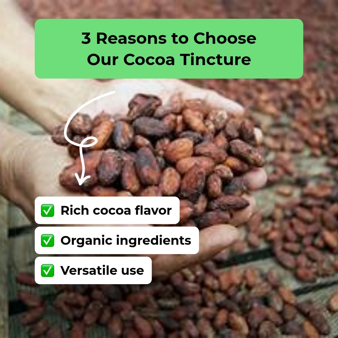 Queen Tee’s Cocoa Tincture (Theobroma cacao) 15 ml.