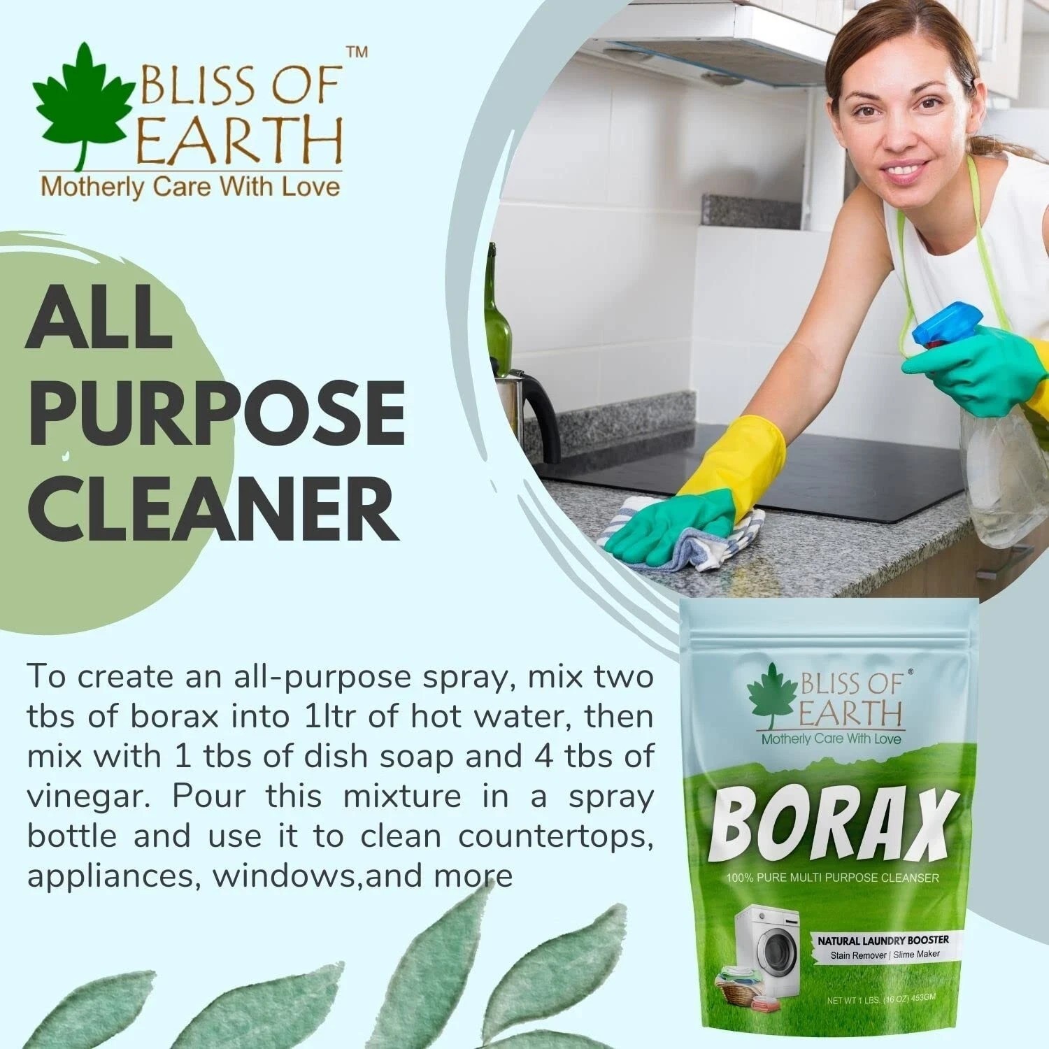 Bliss of Earth Powder 100% Pure Natural Suhaga Powder 113GM