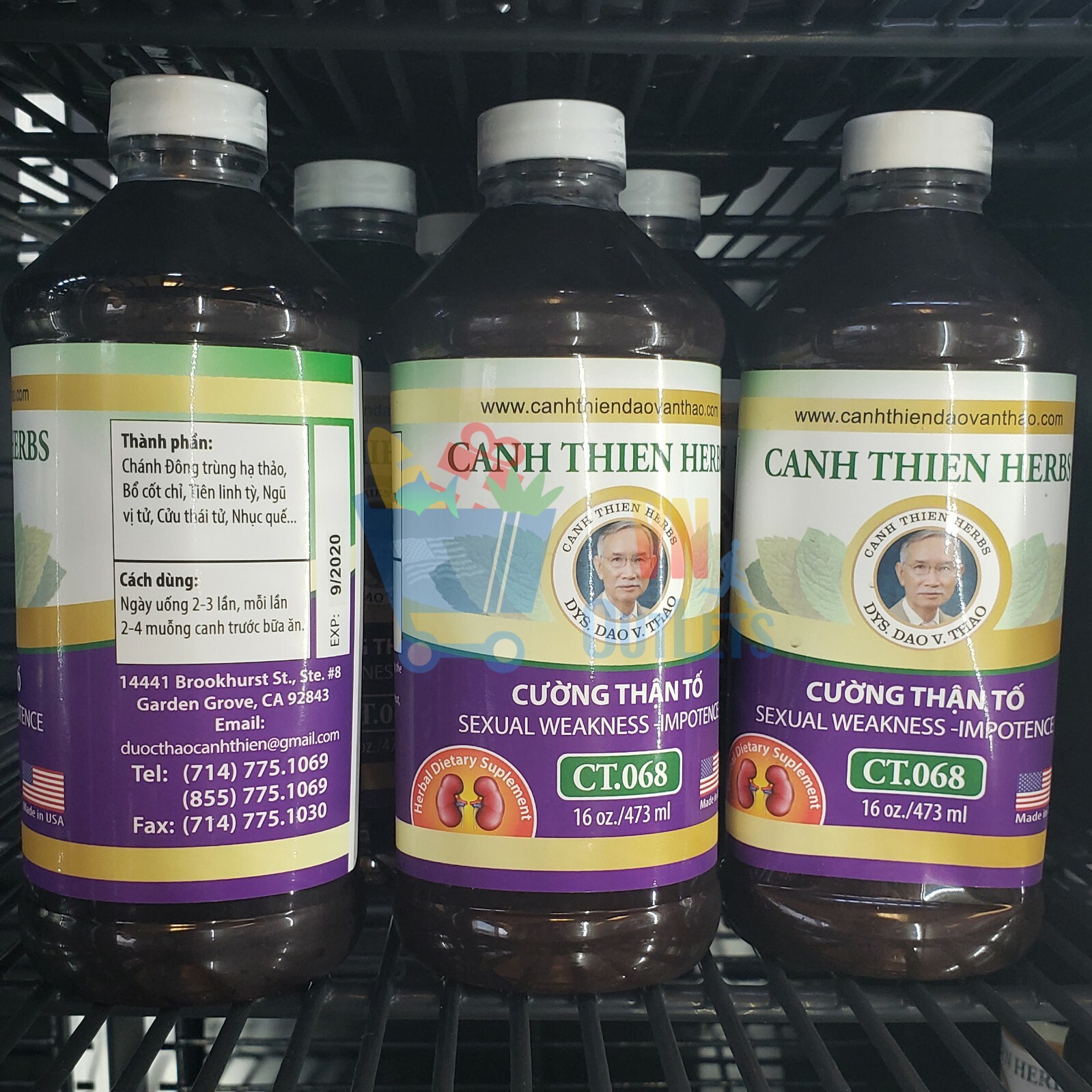 CT.068 – YẾU SINH LÝ, LIỆT DƯƠNG (SEXUAL WEAKNESS, IMPOTENCE) 16 oz / 473 mL