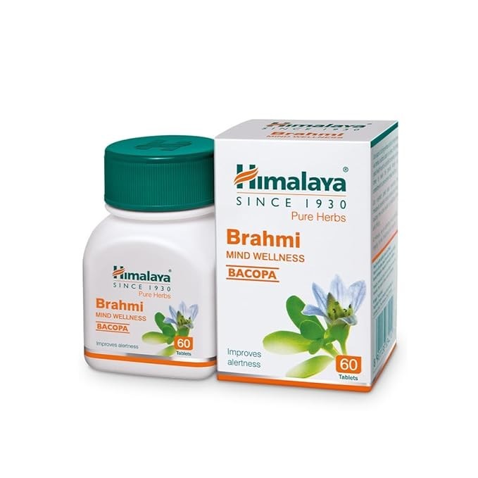 Himalaya Wellness Brahmi 60 Tablets Mind Wellness Alertness Herbal Care