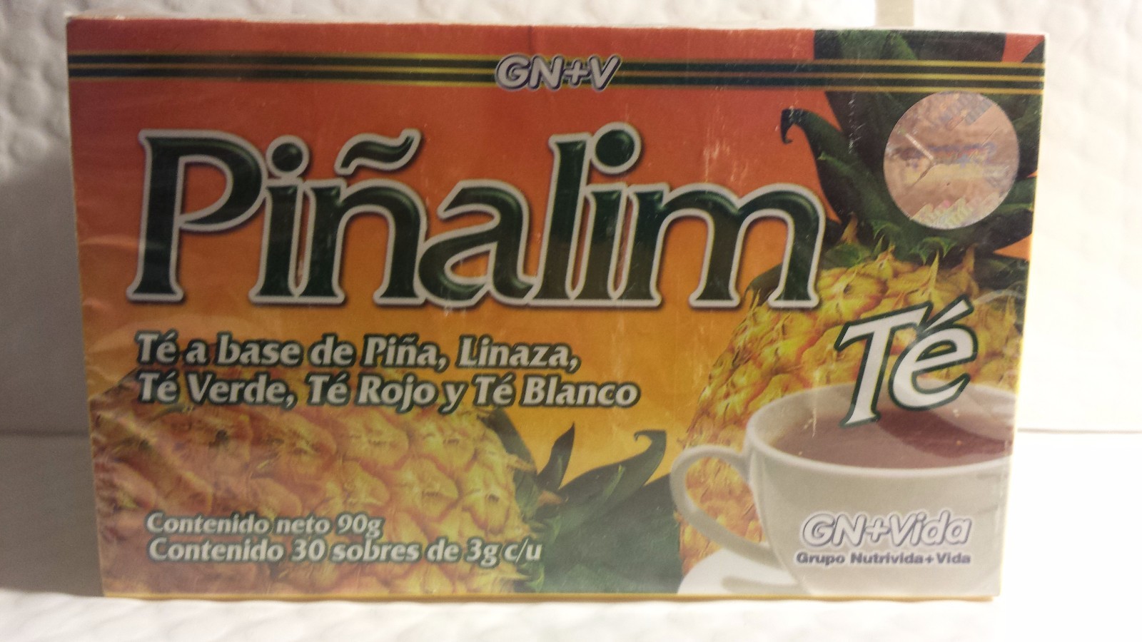 PINALIM TEA 30 BAGS WITH PINEAPPLE FLAX GREEN RED & WHITE TEA 12/2026 SEALED