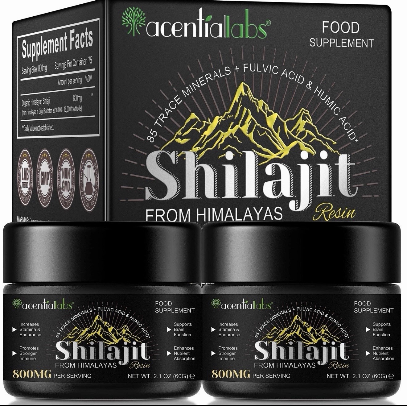 7Pack 100% Himalayan Shilajit, Soft Resin,Organic,Extremely Potent,Fulvic Acid