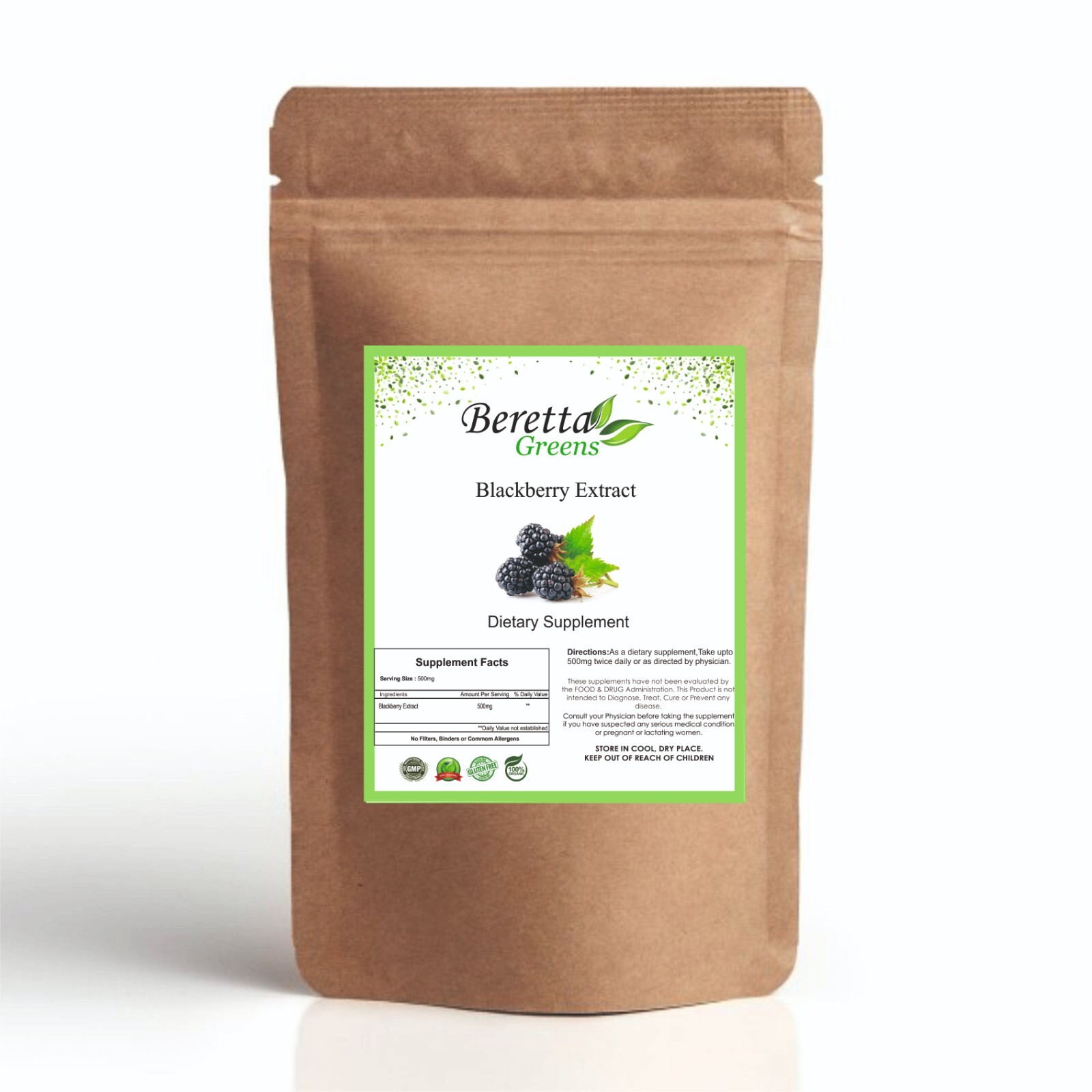 Blackberry Extract Powder 100% Pure High in Antioxidants Free & Fast Shipping