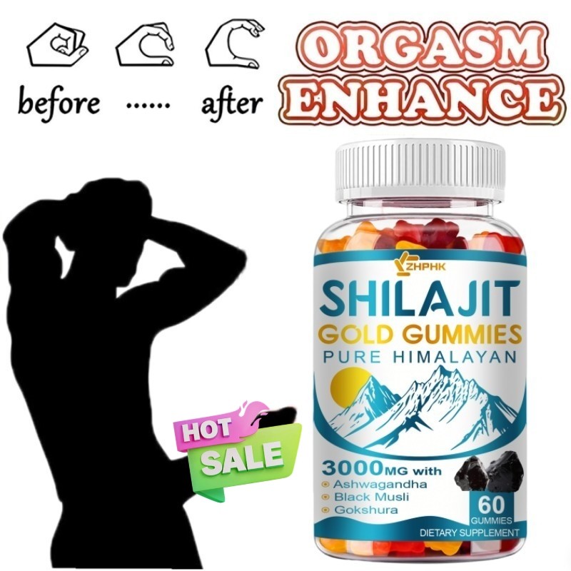 Pure Himalayan Shilajit Gold Gummies 3000mg With Ashwagandha Gokshura