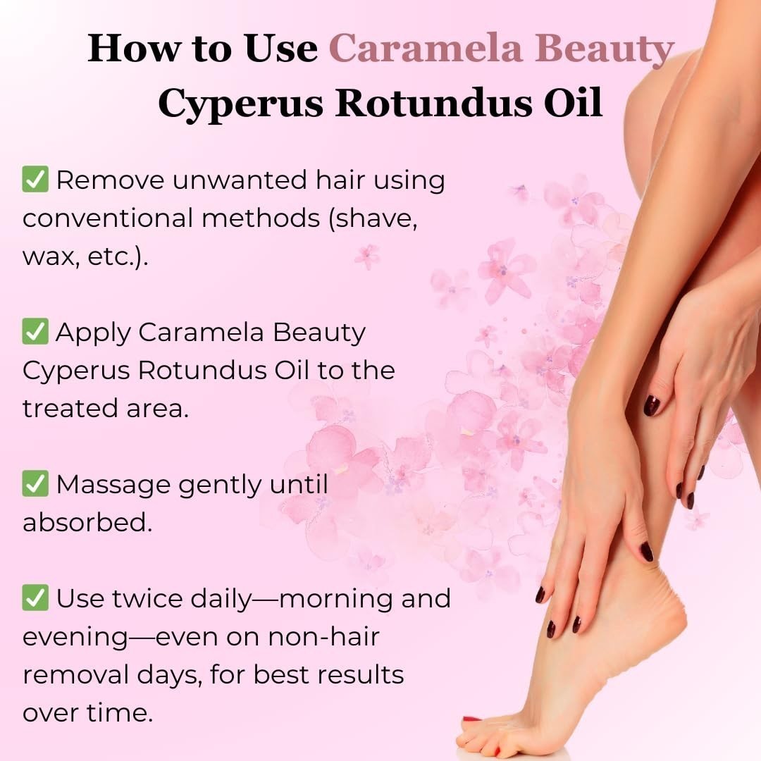 Cyperus Rotundus Oil – 60ml Natural Cyperus Rotundus Oil For Hair Removal, Mo.-+