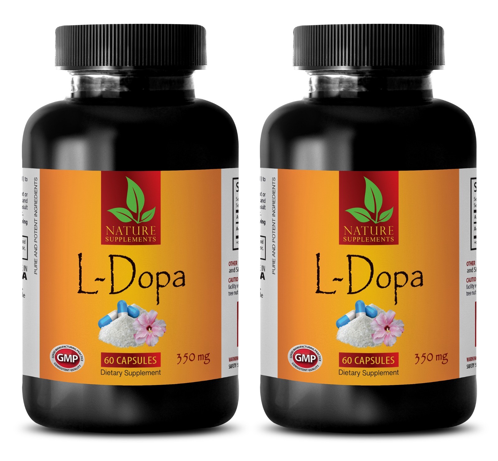Mucuna Pruriens Pills 350mg – L-DOPA Extract 99% – Sex Drive – 2 Bottles