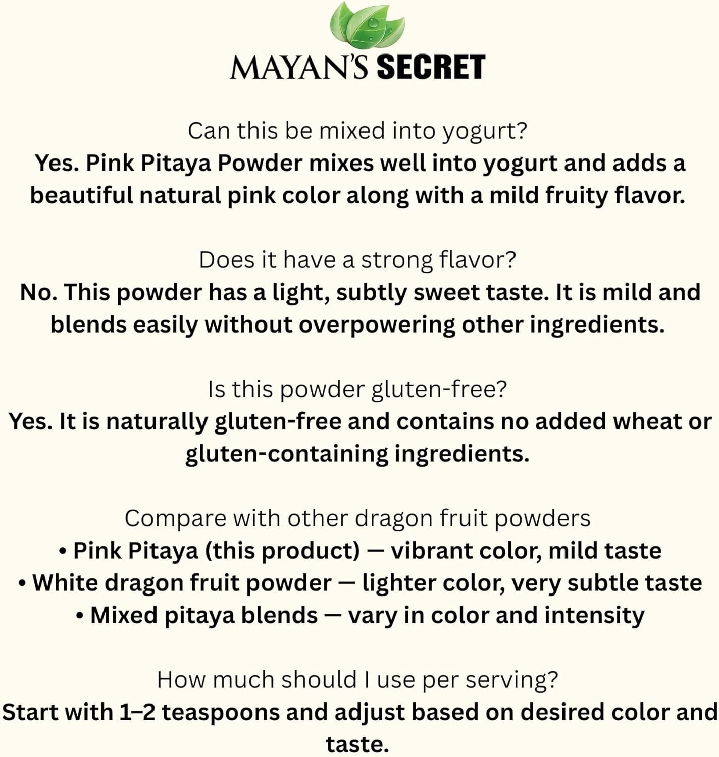 Superfoods USDA Certified Organic Freeze-Dried Pitaya Powder Dragon Fruit 3.5 Oz